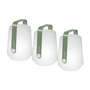 Fermob Balad - Oplaadbare LED lamp H 12 cm, cactus (set van 3)