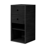 Audo Frame - Legbordmodule 70 incl. lade, essen gebeitst zwart