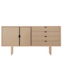 Andersen Furniture - S6 Dressoir, gezeept eiken / fronten kasjmier