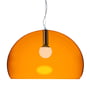 Kartell - Grote fl/y pendelarmatuur, oranje transparant, groot fl/y pendelarmatuur, oranje transparant