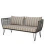 Bloomingville - Mundo Sofa met kussen, groen / wit beige gestreept