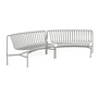 HAY Palissade Park Dining Bench -, In / In (set van 2), sky grey