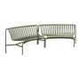 HAY Palissade Park Dining Bench -, In / In (set van 2), olijf