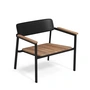 Emu - Shine Outdoor Loungestoel, Teak / Zwart