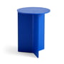 Hay - Slit Table Round High Ø 35 x H 47 cm, vivid blue
