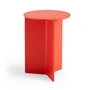 HAY - Slit Table Round High Ø 35 x H 47 cm, candy red