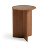 HAY - Slit Table Round High Ø 35 x H 47 cm, walnoot natuur