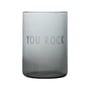 Design Letters - AJ Favourite Drinkglas, You Rock / soft black