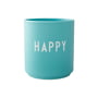 Design Letters - AJ Favourite Porseleinen mok, Happy / aqua