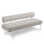 Northern - Daybe Dining Sofa, wit / lichtgrijs (Kvadrat Brusvik 02)