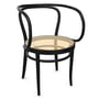 Thonet - 209 Bentwood stoel, vlechtwerk met kunststof drager stof / essenhout naturel lak zwart (Pure Materials)