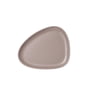 LindDNA - Curve Stoneware Lunch Plaat, 22 x 19 cm, warm grey