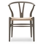 Carl Hansen - CH24 Zacht Wishbone Chair Ilse Crawford, beuken zacht slate / vlechtwerk naturel