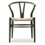Carl Hansen - CH24 Zacht Wishbone Chair Ilse Crawford, beuken zacht seaweed / vlechtwerk naturel