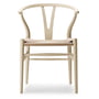 Carl Hansen - CH24 Zacht Wishbone Chair Ilse Crawford, beuken zacht gerst / vlechtwerk naturel