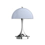 Louis Poulsen - Panthella 160 Draagbare oplaadbare LED tafellamp, chroom / opaalgrijs
