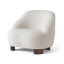 & Tradition - Margas LC1 Lounge Chair, walnoot / ivoor (Karakorum 001)