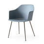 & Tradition - Rely HW33 Fauteuil, bronskleurig / lichtblauw