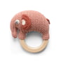 Sebra - Gehaakte rammelaar olifant, blossom pink