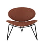 AYTM - Semper Lounge Chair, zwart / cognac