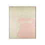 HKliving - Abstract schilderij, 100 x 120 cm, olijf / nude
