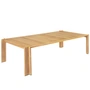 Gubi - Atmosfera Dining Table Outdoor, 105 x 281 cm, teakhout