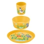 Koziol - Connect Kinderservies set Africa, organic yellow (set van 3)