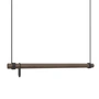 Lind DNA - Swing Hangkast M (80 cm), gerookt eiken / zwart leer