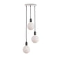 Tala - Graphite Triple Hanglampenset, inclusief 3 x Sphere IV LED-lamp E27, wit / geanodiseerd aluminium