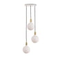 Tala - Brass Triple Hanglamp set, inclusief 3 x Sphere IV LED lamp E27, wit / messing