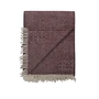 Røros Tweed - Kattefot Wollen deken, 140 x 220 cm, bordeaux