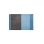 tica copenhagen - Stripes Horizontal Loper, 60 x 90 cm, licht / stoffig blauw / staalgrijs
