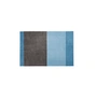tica copenhagen - Stripes Horizontal Loper, 60 x 90 cm, licht / stoffig blauw / staalgrijs