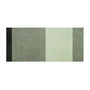tica copenhagen - Stripes Horizontal Loper, 90 x 200 cm, licht / stoffig / donkergroen