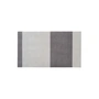 tica copenhagen - Stripes Horizontal Loper, 67 x 120 cm, lichtgrijs / staalgrijs