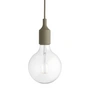 Muuto - Socket E27 LED hanglamp, olijfgroen