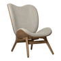Umage - A Conversation Piece Tall fauteuil, donker eiken / white sands