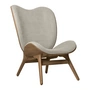 Umage - A Conversation Piece Tall fauteuil, donker eiken / white sands