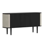 Umage - Treasures Sideboard met 3 deuren, zwart eiken / white sands