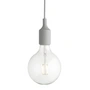 Muuto - Socket E27 LED hanglamp, lichtgrijs