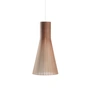 Secto - Secto 4201 hanglamp, klein ø 25 x h 45 cm, notenhout, klein ø 25 x h 45 cm