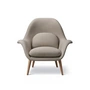 Fredericia - Swoon Fauteuil, walnoot gelakt / Sunniva (717)