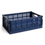 Hay - Colour Crate Mand L, 53 x 34,5 cm, dark blue, recycled