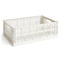 Hay - Colour Crate Mand L, 53 x 34,5 cm, off white, recycled