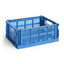 Hay - Colour Crate Mand M, 34,5 x 26,5 cm, electric blue, recycled