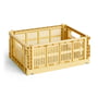 Hay - Colour Crate Mand M, 34,5 x 26,5 cm, golden yellow, recycled