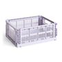 Hay - Colour Crate Mand M, 34,5 x 26,5 cm, lavender, recycled