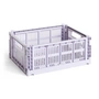 HAY - Colour Crate Mand M, 34,5 x 26,5 cm, lavender, recycled