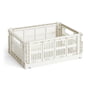 Hay - Colour Crate Mand M, 34,5 x 26,5 cm, off white, recycled