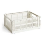 HAY - Colour Crate Mand M, 34,5 x 26,5 cm, off white, recycled